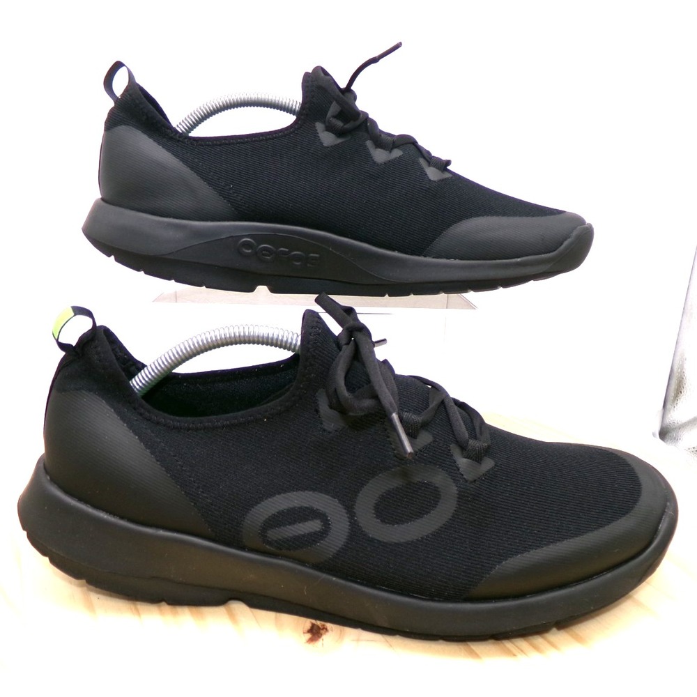 OOFOS Oomg Sport LS Low Recovery Shoes Mens Black Size 13 Lace Up Sneakers